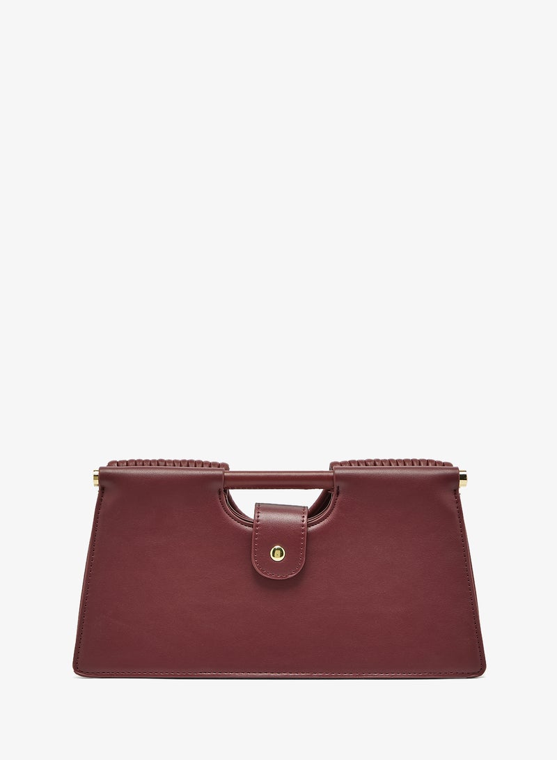 ELLA Textured Statement Clutch With Strap - Image 1